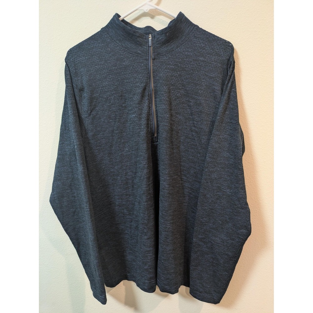 Lululemon Pullover Mens Large Blue 1/4 Zip Long Sleeve Athletic Running Top